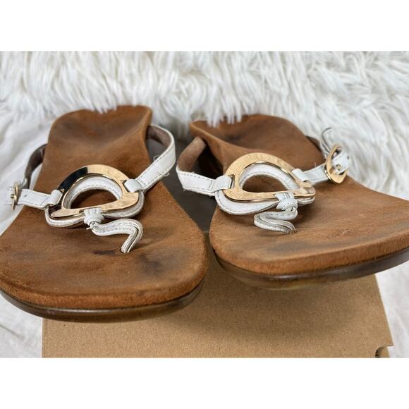 Vionic Park Orchid Sandals Womens Size 10 White Brown 380ORCHID TVW4917 - Picture 2 of 8